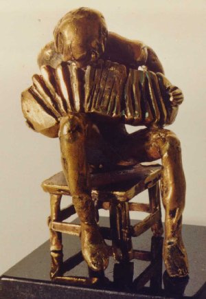 Quejas de bandonen , bronce, alt. 10,5 cm., 1991.