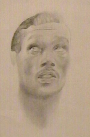 Contemplacin - 1999 - Grafito s/papel, 50x35