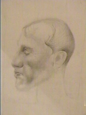 Retrato a un desconocido - 1999 - Grafito s/papel, 50x35