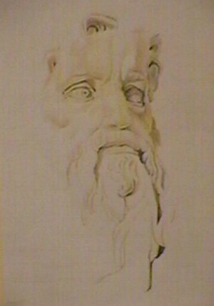 Moiss - 1998 - Lpiz de color s/papel, 25x12