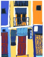 Casa de la Vila I - acrlico s/ tela, 25x35 cms, Ao 2002