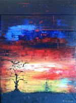 rbol - Acrlico s lienzo, 1.00x0.73m, Ao 2003