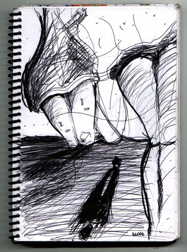 Soñando a Dieste - 1999 - Birome s/papel 0.12x0.18