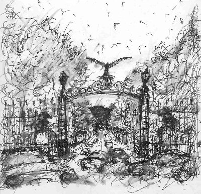 El viga - 1998 - Tinta negra s/cartn 21x21 cm.