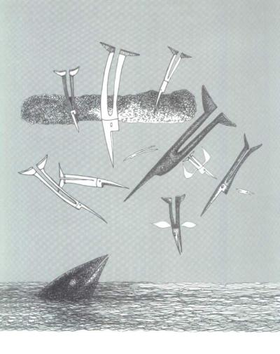 Flechaman en accin naval - 1997 - Tinta y offset - A4