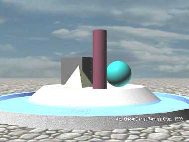 Fuente 1 - 1999 - Escultura virtual.