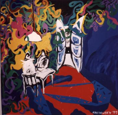 Bar azul - 1997 - Acrlico s/tela 1.50x1.50