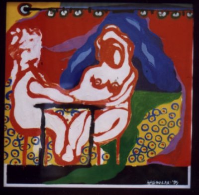 Belleza Americana - 1999 - Acrlico s/papel 0.70x0.70